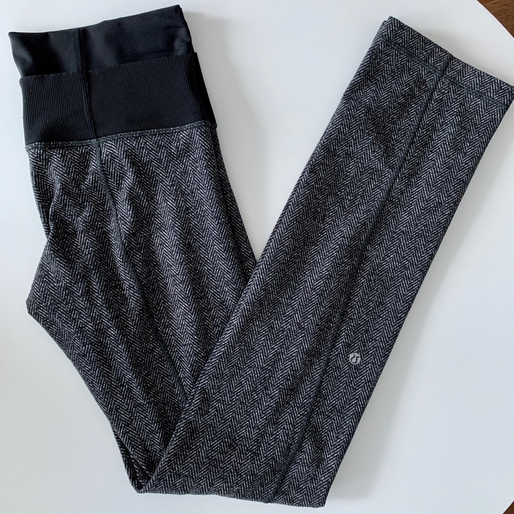 Lululemon Grey Tweed Herringbone Legging
